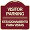 Signmission Bilingual Reserved Parking Visitor Parking Estacionamiento Para Visitas, A-DES-BU-1818-24299 A-DES-BU-1818-24299 - alternate 1